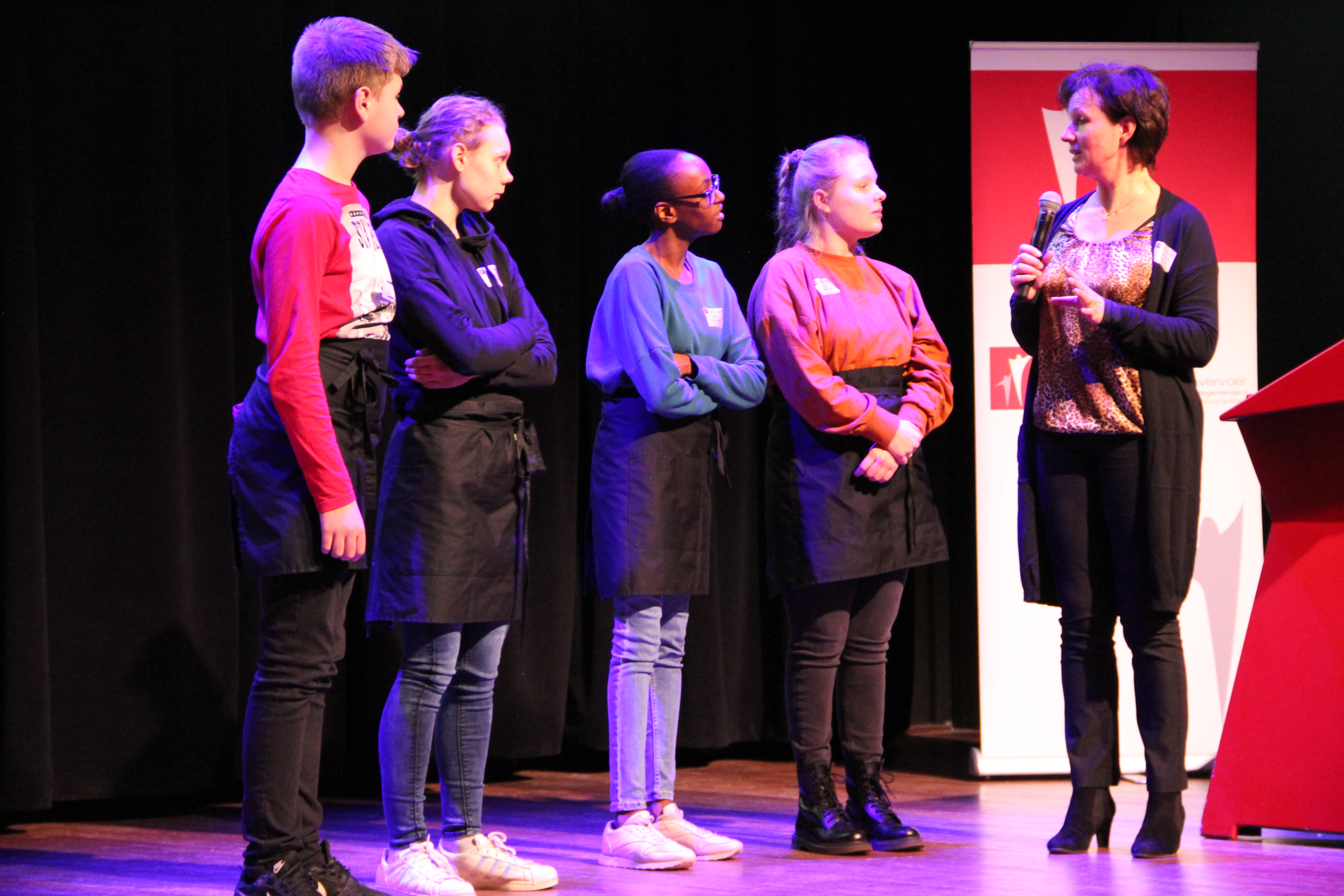 Leerlingen VSO de Toekomst, stagiaires op de Dag van het Leerlingenvervoer 2020