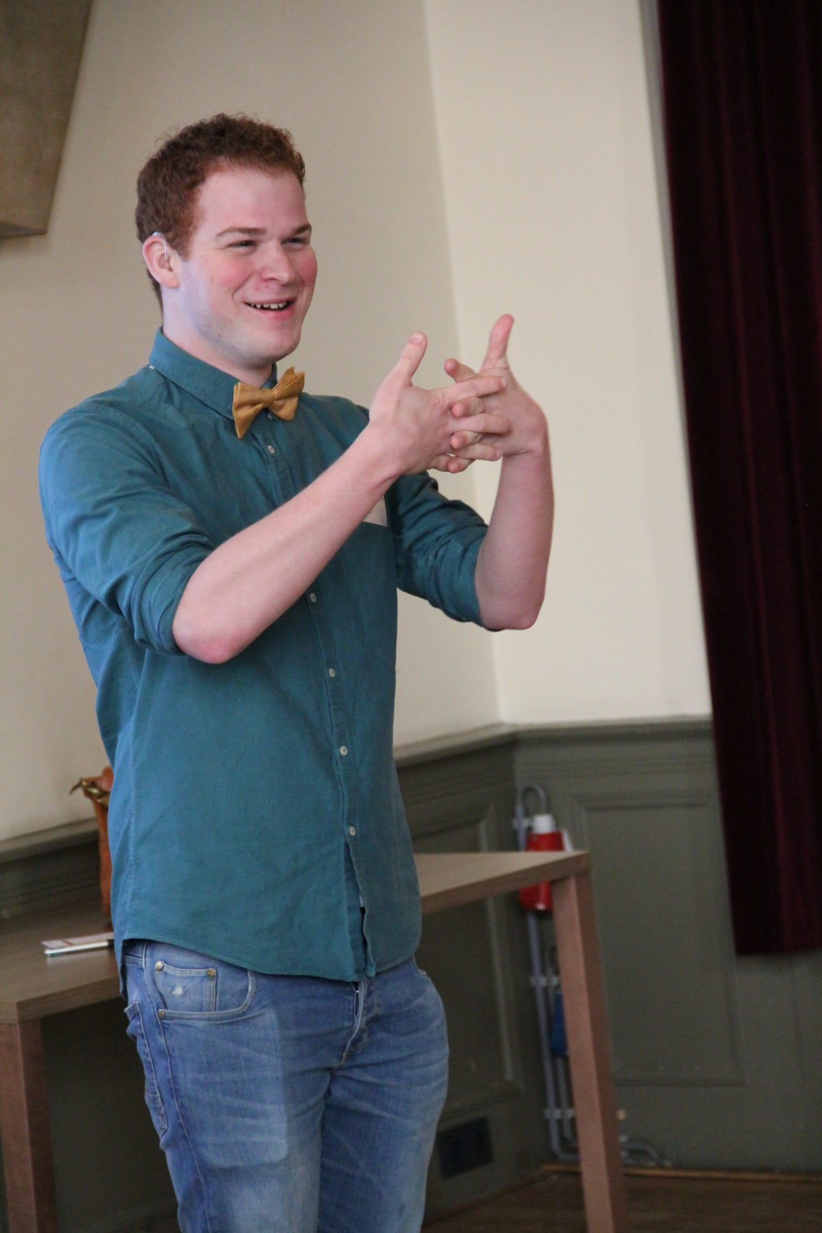 Cas Wolters (Heel Holland Bakt, ervaringsdeskundige leerlingenvervoer), spreker op de Dag van het Leerlingenvervoer 2020